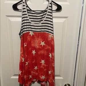 Striped and Starred Tank Top